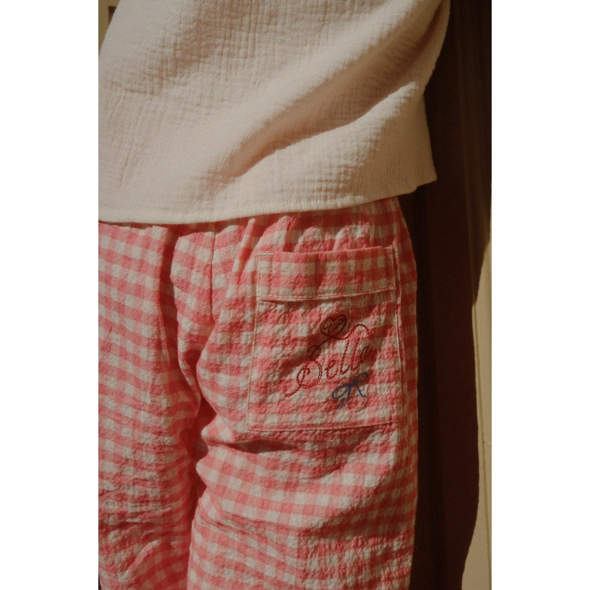 Konges Sløjd Peach Blossom Check RHW X KS Bella Byxor Gots