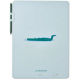 LIEWOOD Croco / Dove Blue Zora Magic Drawing Board 13,5 Inches