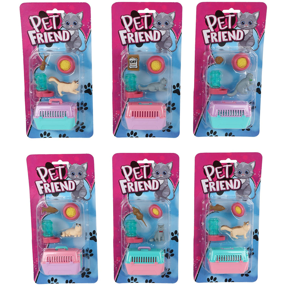 Pocket Money Cat Och Travel Korg Med Tillbehör Assorted