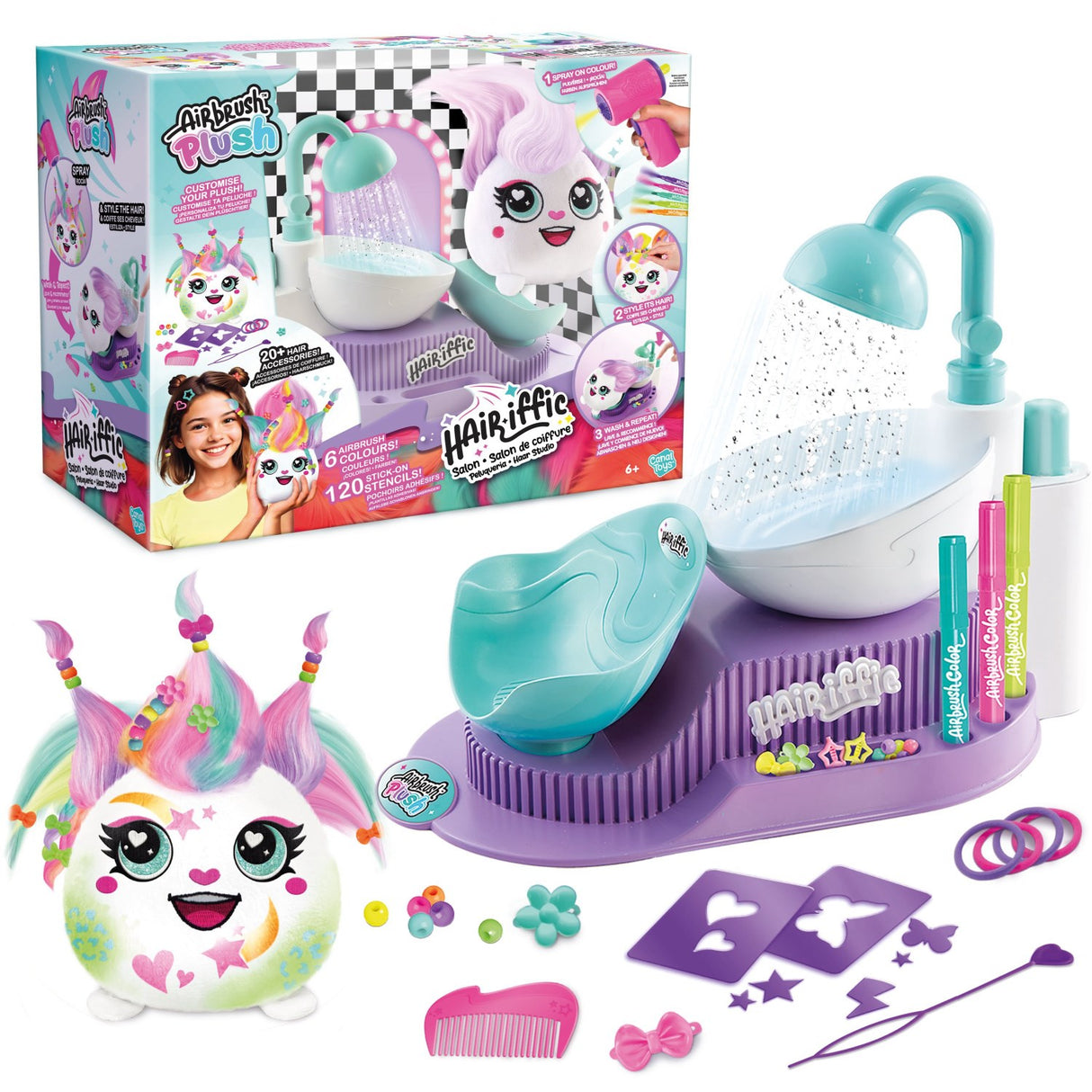 Airbrush Plush Hair-Iffic Hair Style Salon