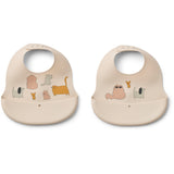 LIEWOOD Cats And Dogs / Sandy Ember Printed Haklapp 2-Pack