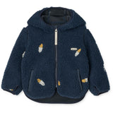 LIEWOOD Rocket / Classic Navy / Embroidery Mara Pile Jacka Med Ears