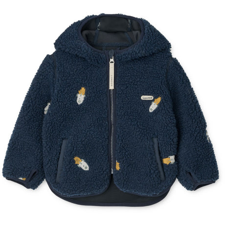 LIEWOOD Rocket / Classic Navy / Embroidery Mara Pile Jacka Med Ears