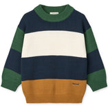 LIEWOOD Classic Navy Multi Mix Orlane Stripe Stickad Jumper