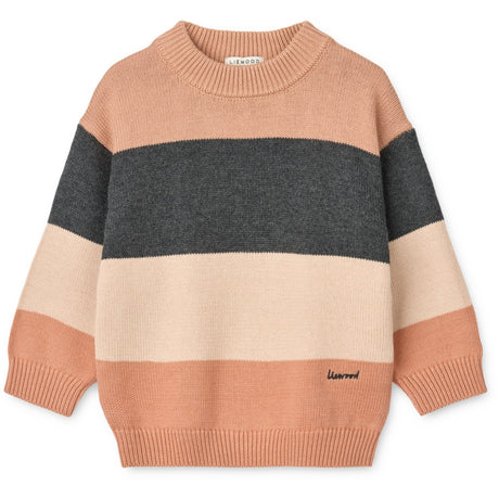 LIEWOOD Pale Tuscany Multi Mix Orlane Stripe Stickad Jumper