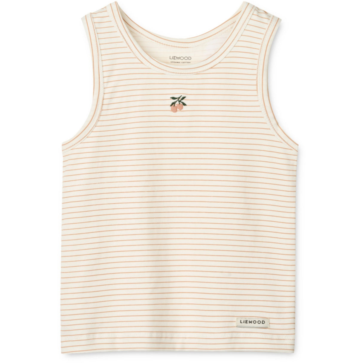 LIEWOOD Mini Peach Sea Shell / Stripe Mix Faris Printed Tank Topp 2-Pack
