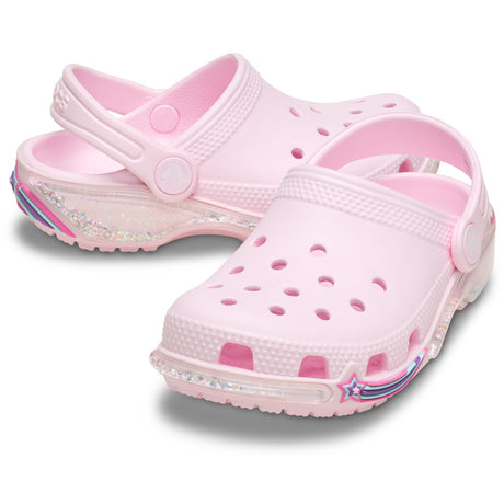 Crocs Pink Milk Classic Star Sprinkel Shaker Clog
