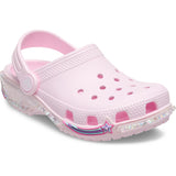 Crocs Pink Milk Classic Star Sprinkel Shaker Clog