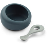 LIEWOOD Whale Blue / Dove Blue Sparia Skål W. Sked