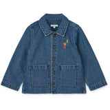 LIEWOOD Medium Blue Denim Kinsley Placement Denim Overshirt