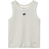 LIEWOOD Mini Dinosaurs Creme / Stripe Mix Faris Printed Tank Topp 2-Pack