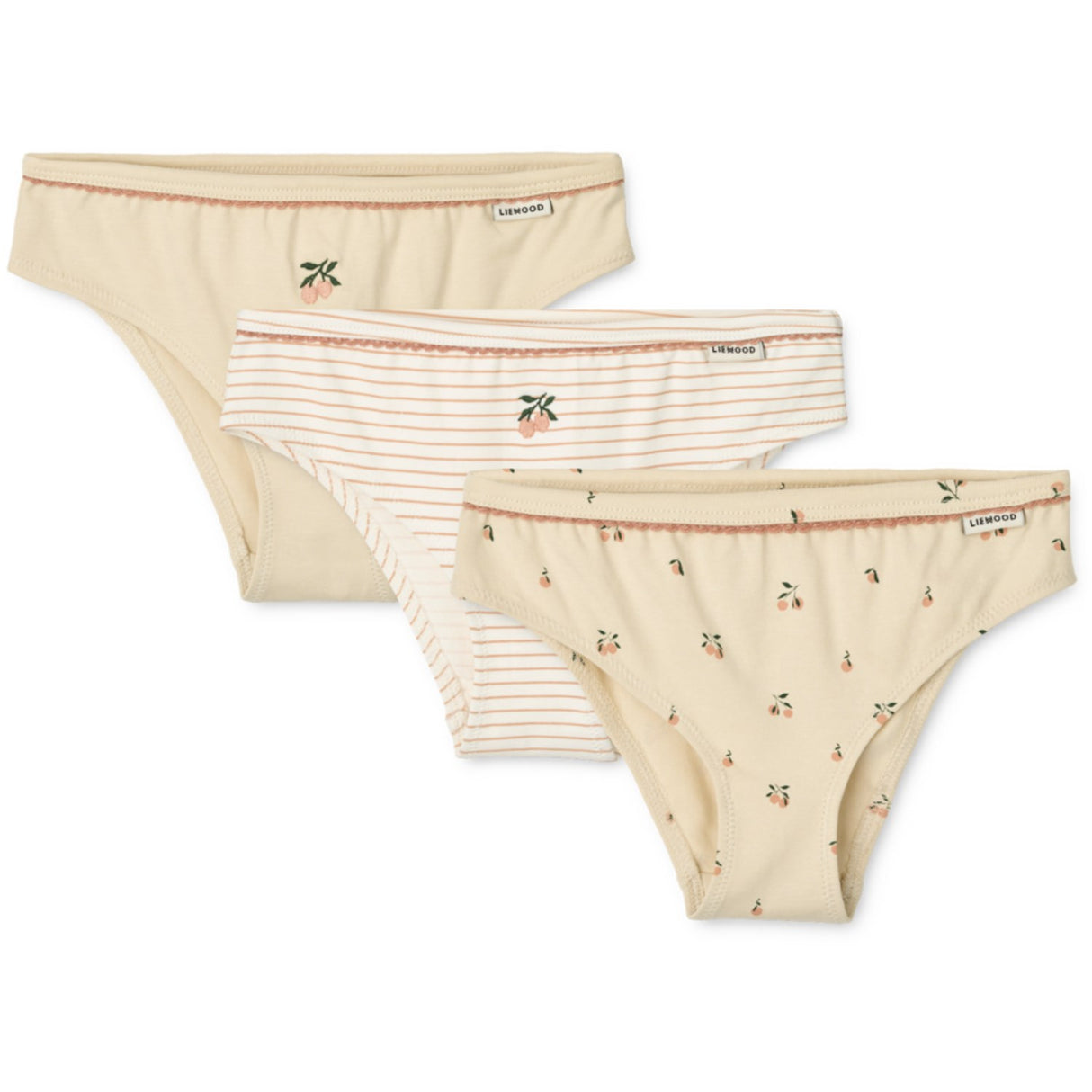 LIEWOOD Mini Peach Sea Shell Mix Aylin Kalsonger 3-Pack