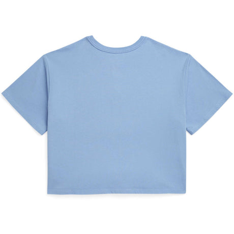 Polo Ralph Lauren Chambray Blue Cropped T-Shirt
