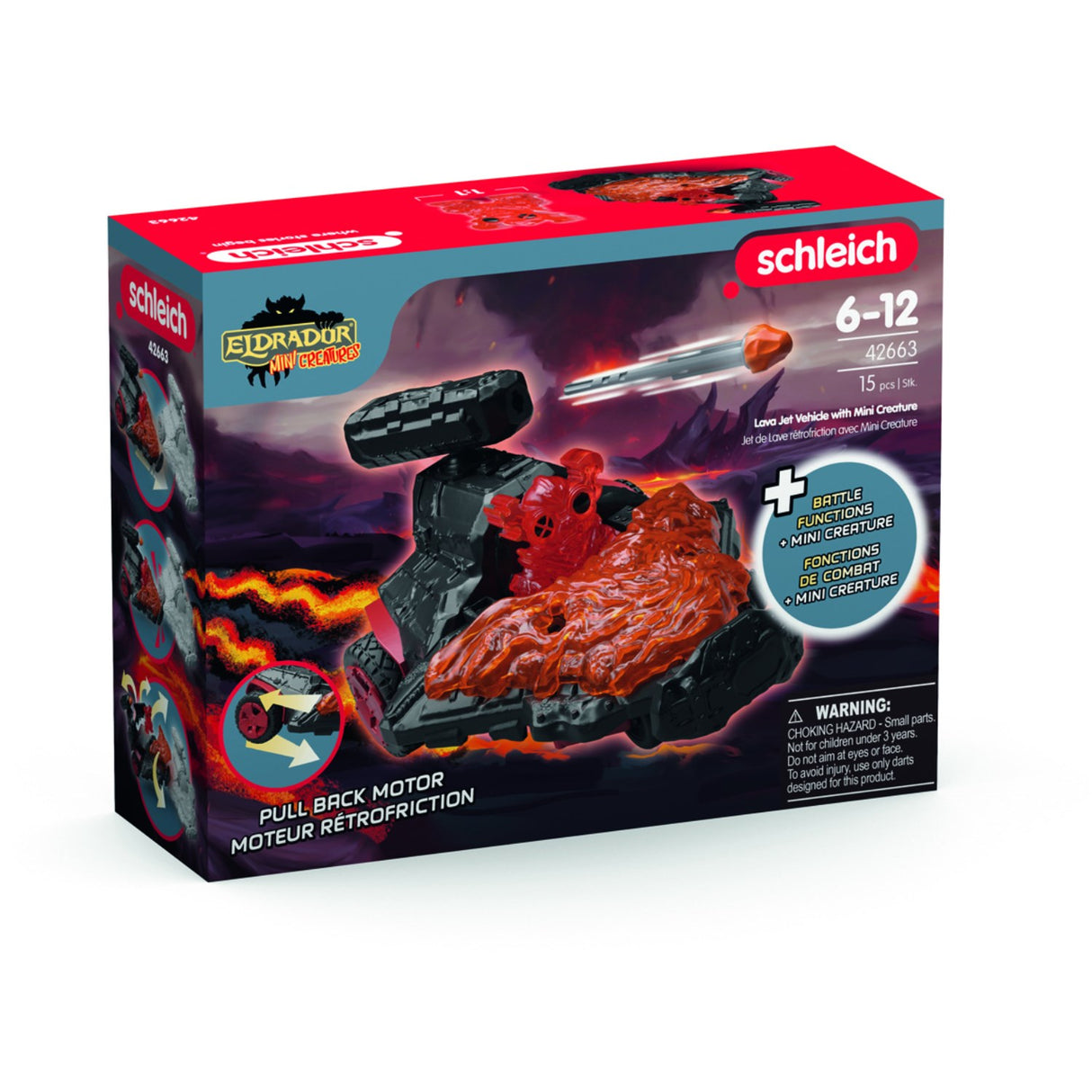 Schleich Lava Jet Fordon Med Mini-Kreatur