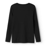 MarMar Modal Black Plain Blus