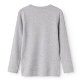 MarMar Modal Melange Light Grey Melange Plain Blus