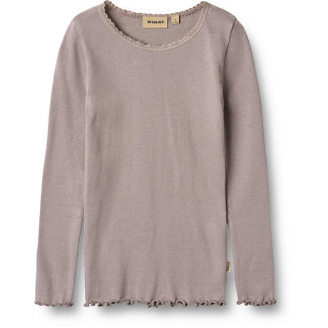 Wheat Dusty Purple Rib Blus Reese