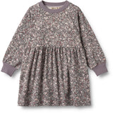 Wheat Purple Stone Flowers Jersey Klänning L/S Dorthea