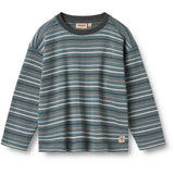 Wheat Blue Multi Stripe Blus Hans