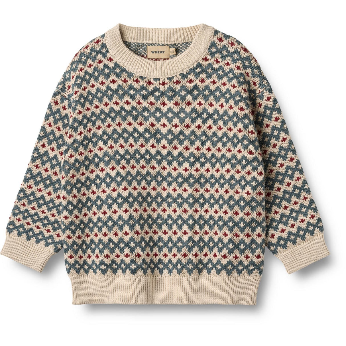 Wheat Offwhite Jaquard Pullover Harlow