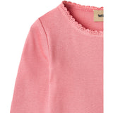 Wheat Soft Pink Rib Blus Reese