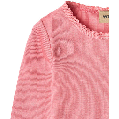 Wheat Soft Pink Rib Blus Reese