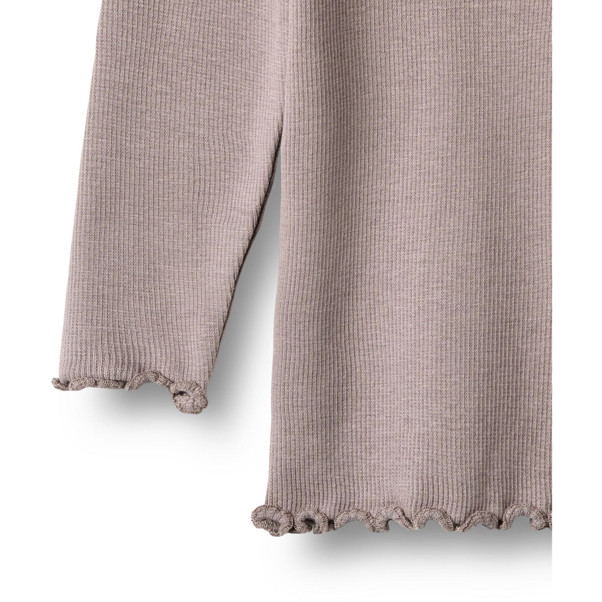 Wheat Dusty Purple Rib Blus Reese