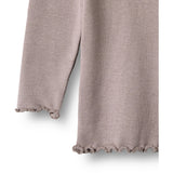 Wheat Dusty Purple Rib Blus Reese