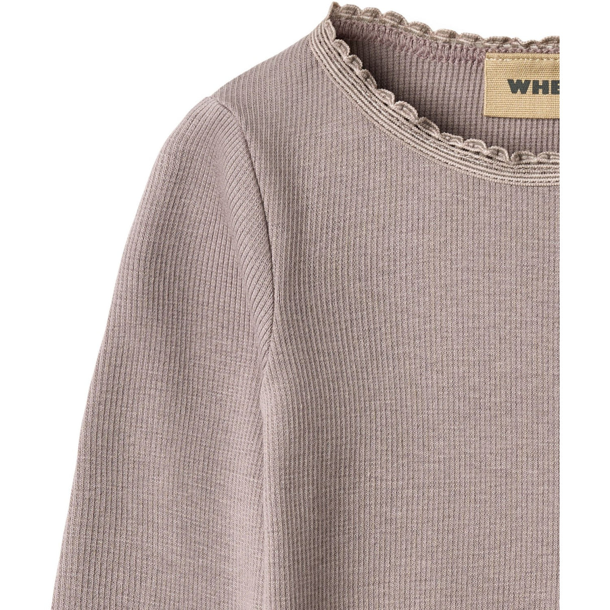 Wheat Dusty Purple Rib Blus Reese