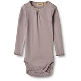 Wheat Dusty Purple Rib Body L/S Lotta