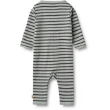 Wheat Soft Blue Stripe Byxdress L/S Dusty