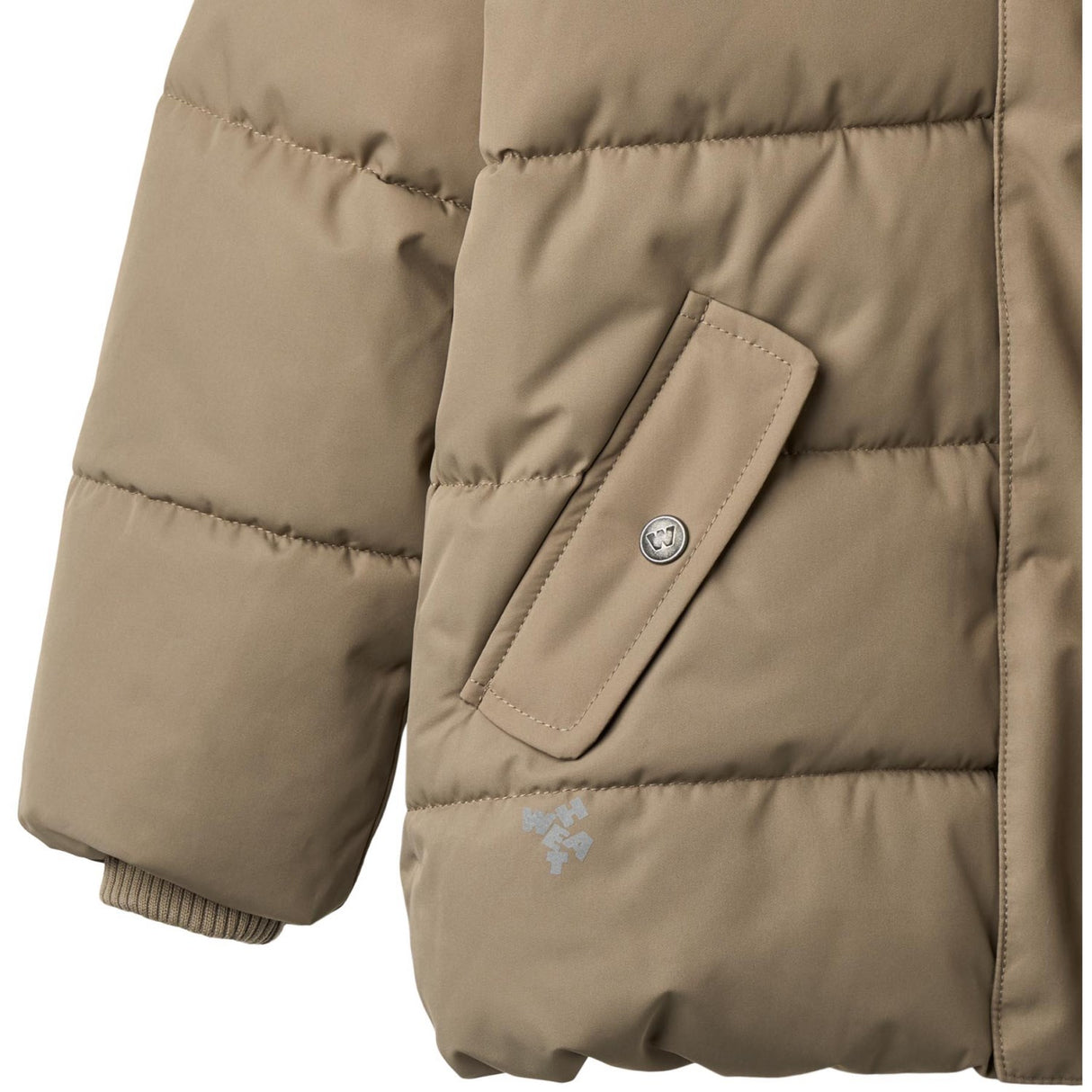 Wheat Grey Stone Puffer Jacka Gael