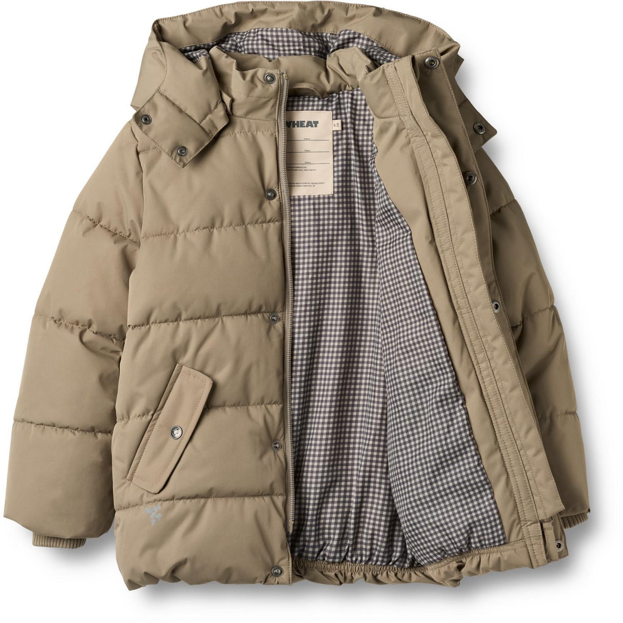 Wheat Grey Stone Puffer Jacka Gael