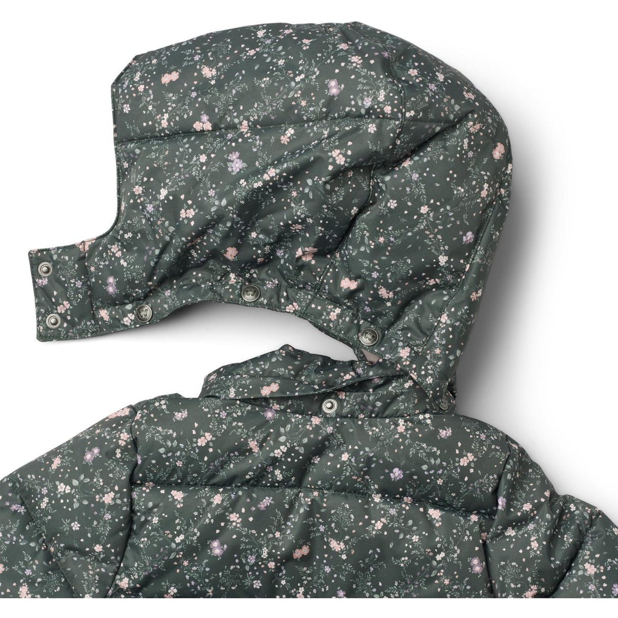 Wheat Forest Lake Checked Flowers Puffer Jacka Karla