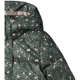 Wheat Forest Lake Checked Flowers Puffer Jacka Karla