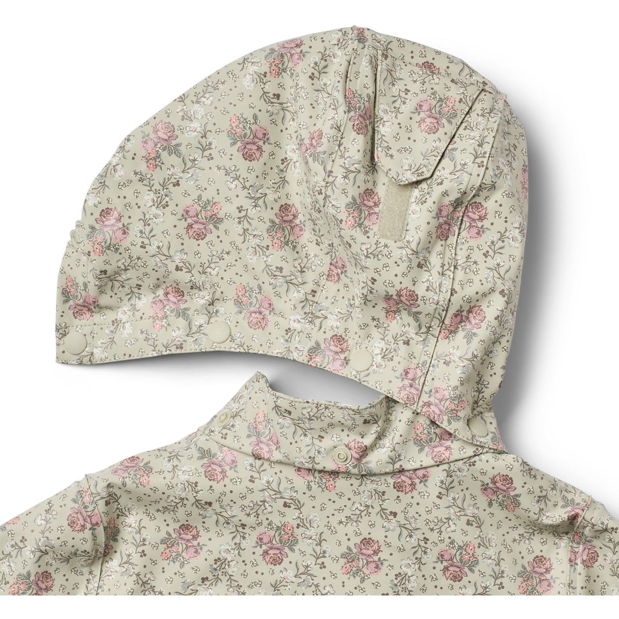 Wheat Slightly Green Flowers Regnkläder Ollo Jacka