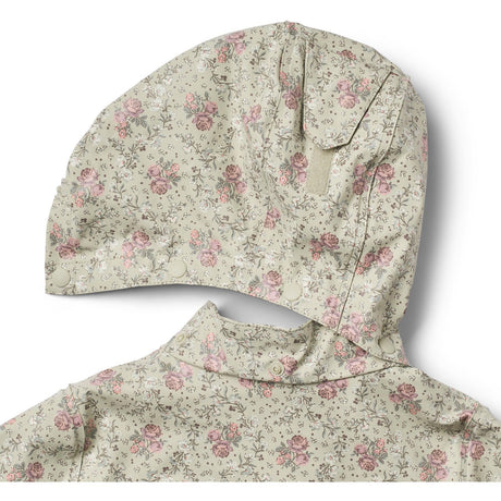 Wheat Slightly Green Flowers Regnkläder Ollo Jacka