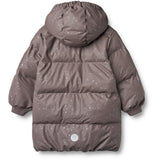 Wheat Purple Stone Stars PU Puffer Jacka Coast