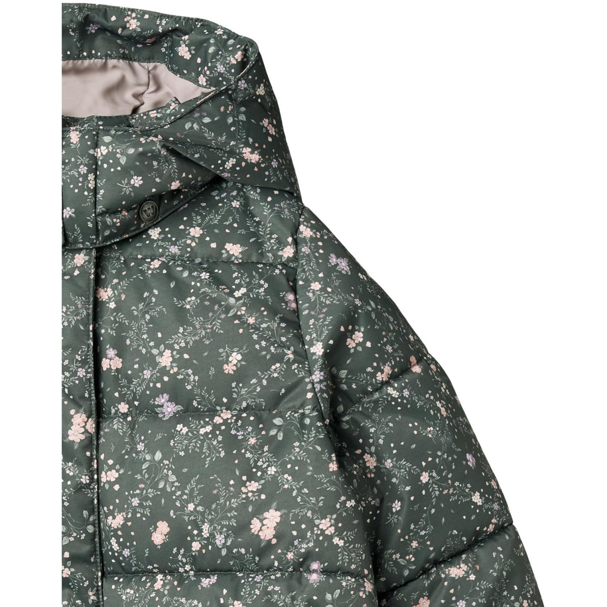 Wheat Forest Lake Checked Flowers Puffer Täcka Yrsa