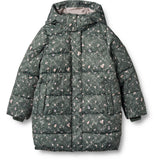 Wheat Forest Lake Checked Flowers Puffer Täcka Yrsa