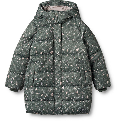 Wheat Forest Lake Checked Flowers Puffer Täcka Yrsa