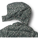 Wheat Forest Lake Checked Flowers Puffer Täcka Yrsa