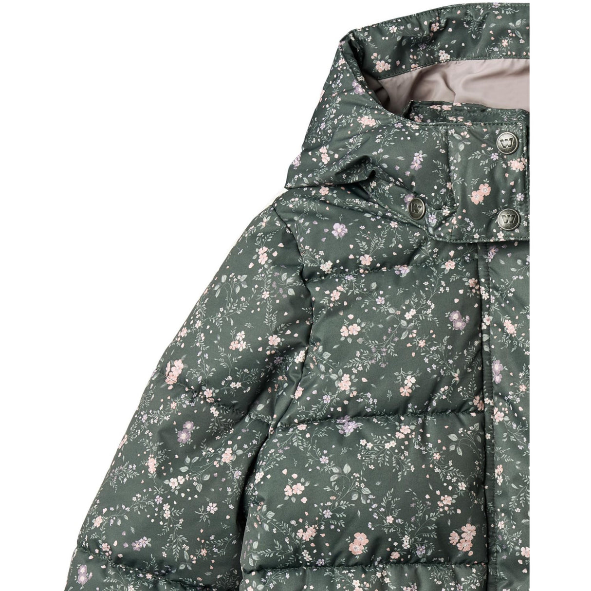 Wheat Forest Lake Checked Flowers Puffer Täcka Yrsa