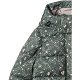 Wheat Forest Lake Checked Flowers Puffer Täcka Yrsa