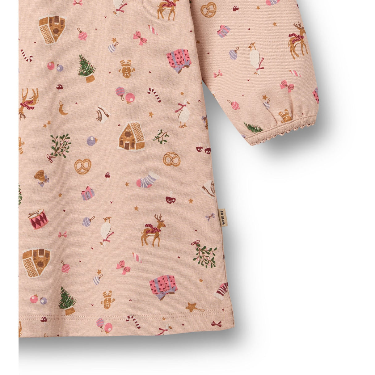 Wheat Rose Dust Holiday Natklänning Elinor