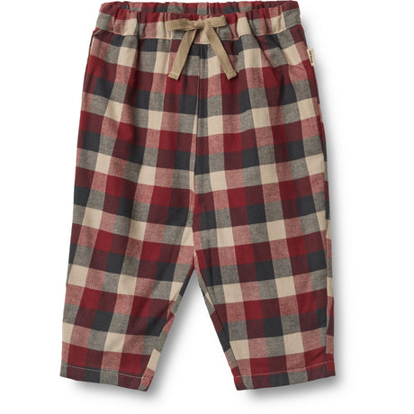 Wheat Red Blue Check Byxor Lined Arne