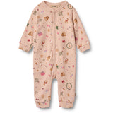 Wheat Rose Dust Holiday Sleepsuit Nikola