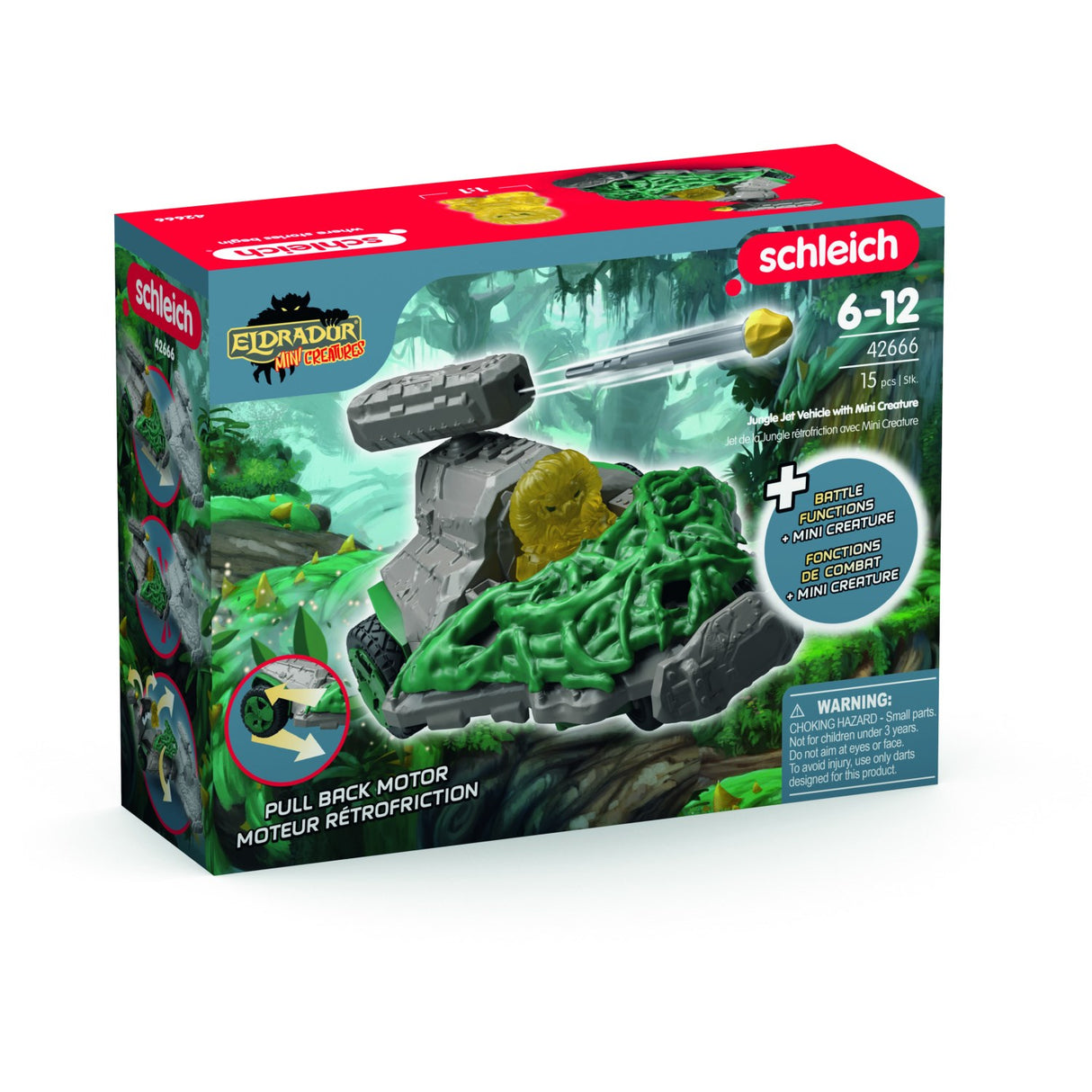 Schleich Jungle Jet Køretøj Med Mini-Kreatur