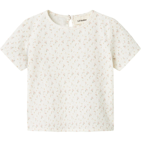 Lil'Atelier Coconut Milk Nbfhailey Ss Loose Topp Lil