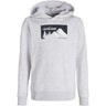 Jack & Jones Junior White Melange Jjsun Sweat Huva Jnr